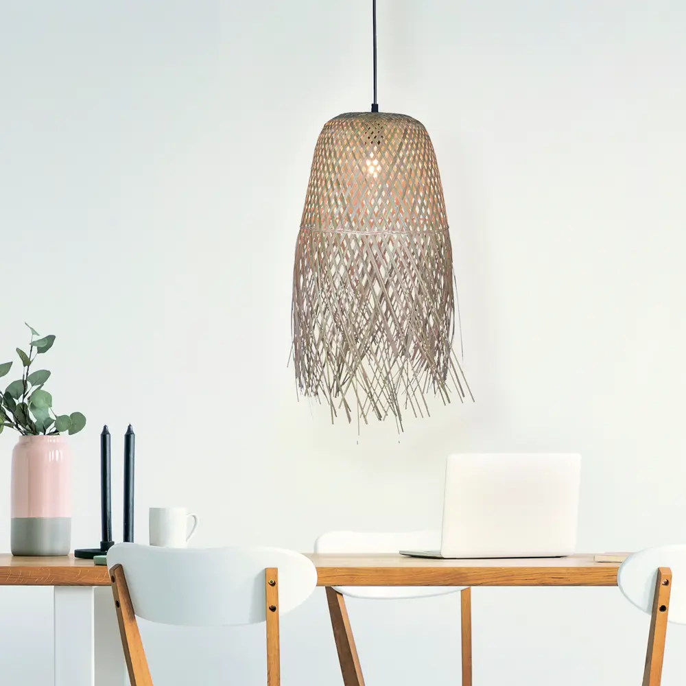 Подвесной светильник KREAFORTA Apanas с бамбуковым плафоном 89386878 STLM-1562968 - Вид №11