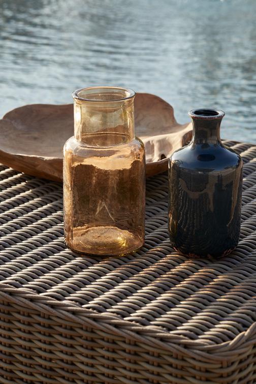 Приставные столики старый серый 8мм 101см x 96см Manutti San Diego MNST892 - Вид №9