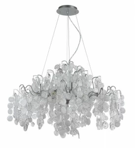 Подвесная люстра Crystal Lux Tenerife SP9 Silver CRYSTAL LUX ДИЗАЙНЕРСКИЕ, TENERIFE 220567 Серебро