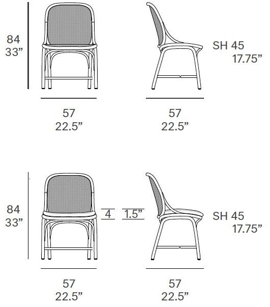 EXPORMIM Стул из ротанга Frames T040 r - Вид №6