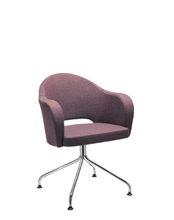 Agatha 048 Кресло с четырехсторонней стальной рамой. Сиденье и спинка мягкие. Et al. Agatha