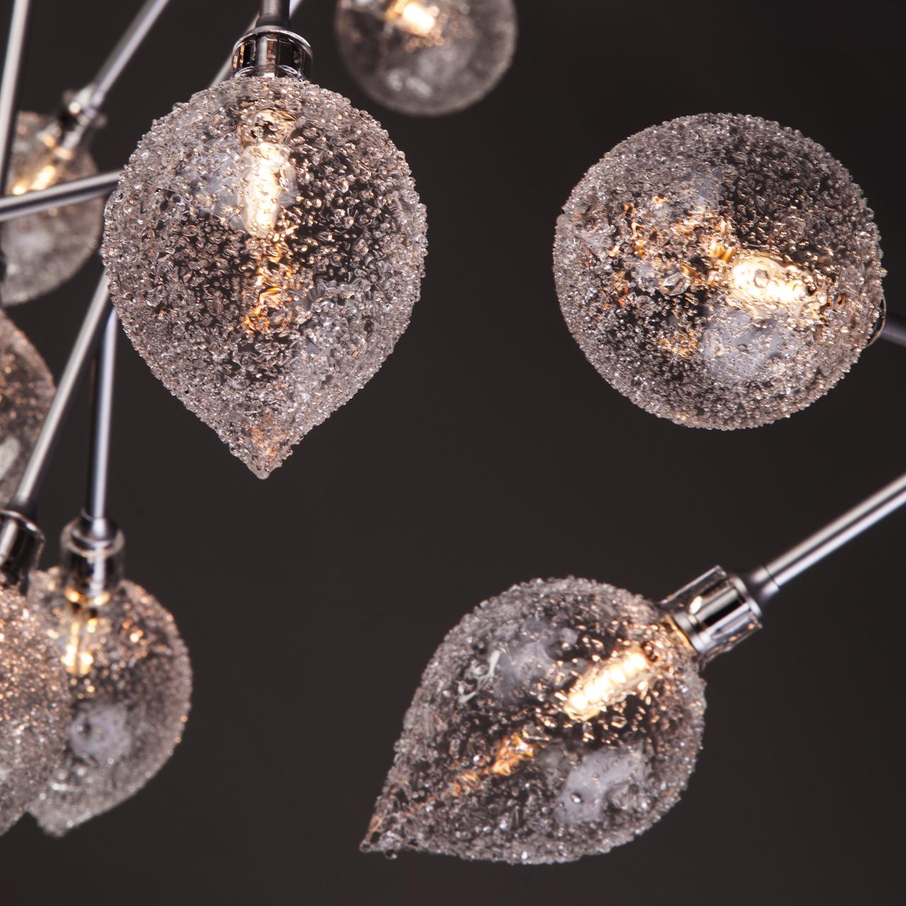 Люстра белая потолочная Bogates Boccio 548 BOGATES ДИЗАЙНЕРСКИЕ, BOCCIO 00-3833531 Белый;прозрачный;серебро  - Вид №2