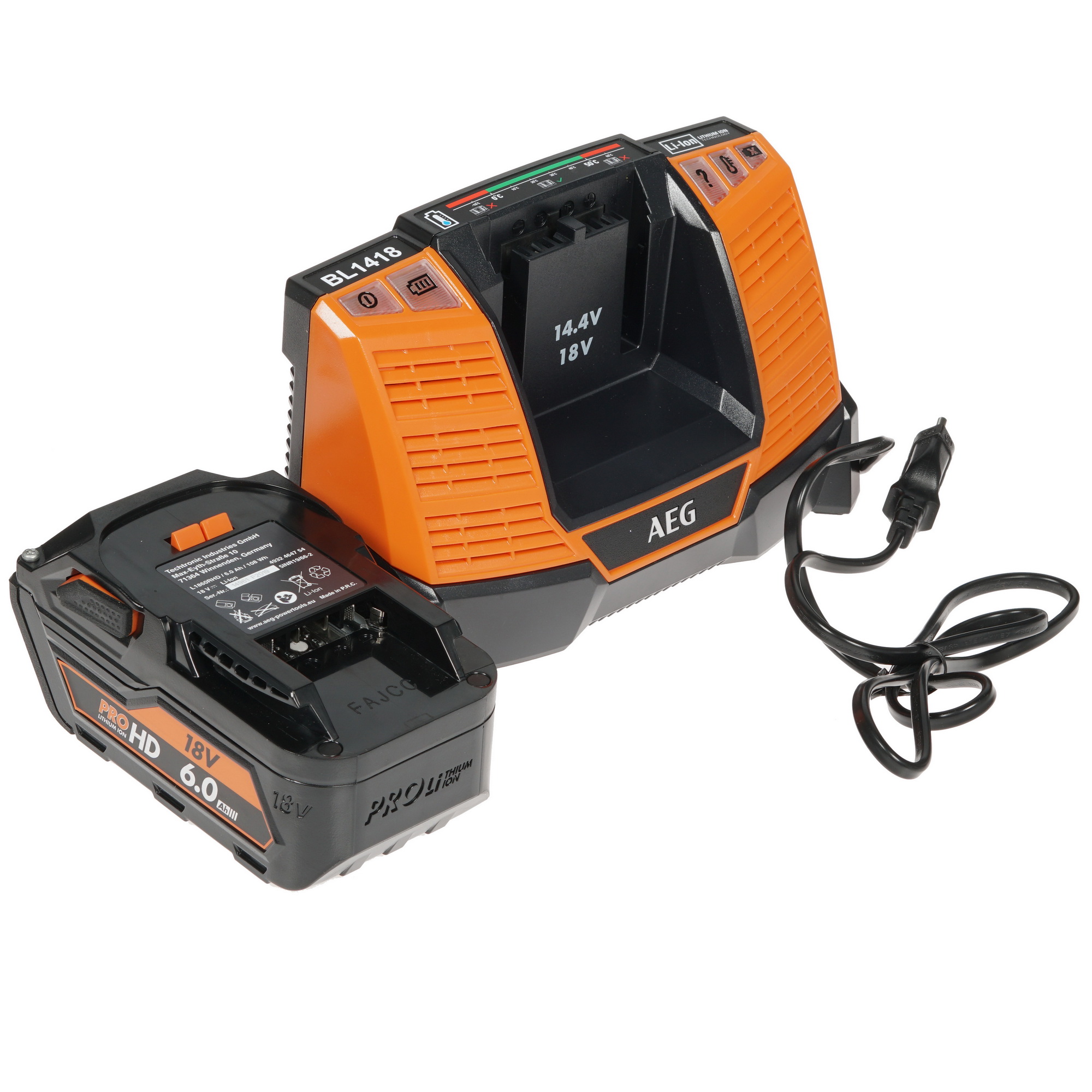 Дрель-шуруповерт AEG BSB 18BL LI-602C PRO 18V 8195901 STDN-0071899 - Вид №5