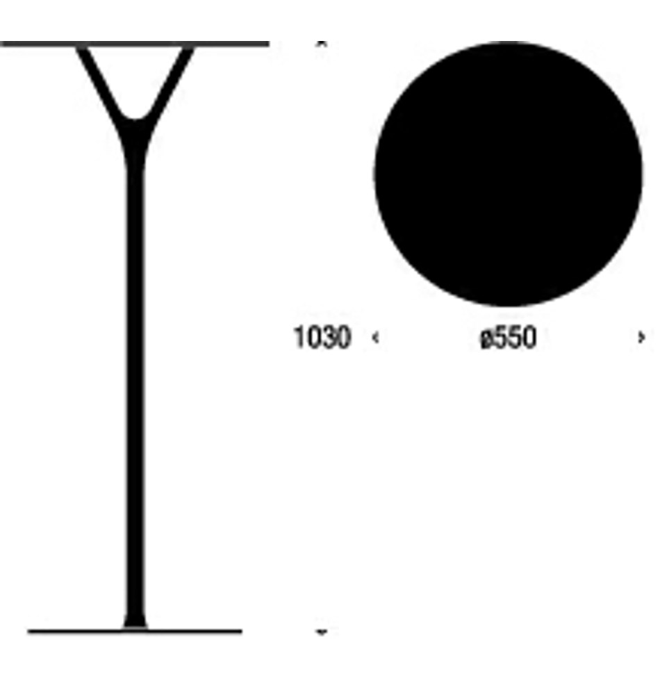 FROST WISHBONE Барный столик » белый Алюминий Белый W4100-W  - Вид №1
