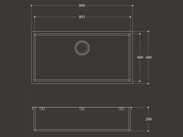 Раковина из нержавеющей стали Evhoc Lumium ARCH-00011086 - Вид №3
