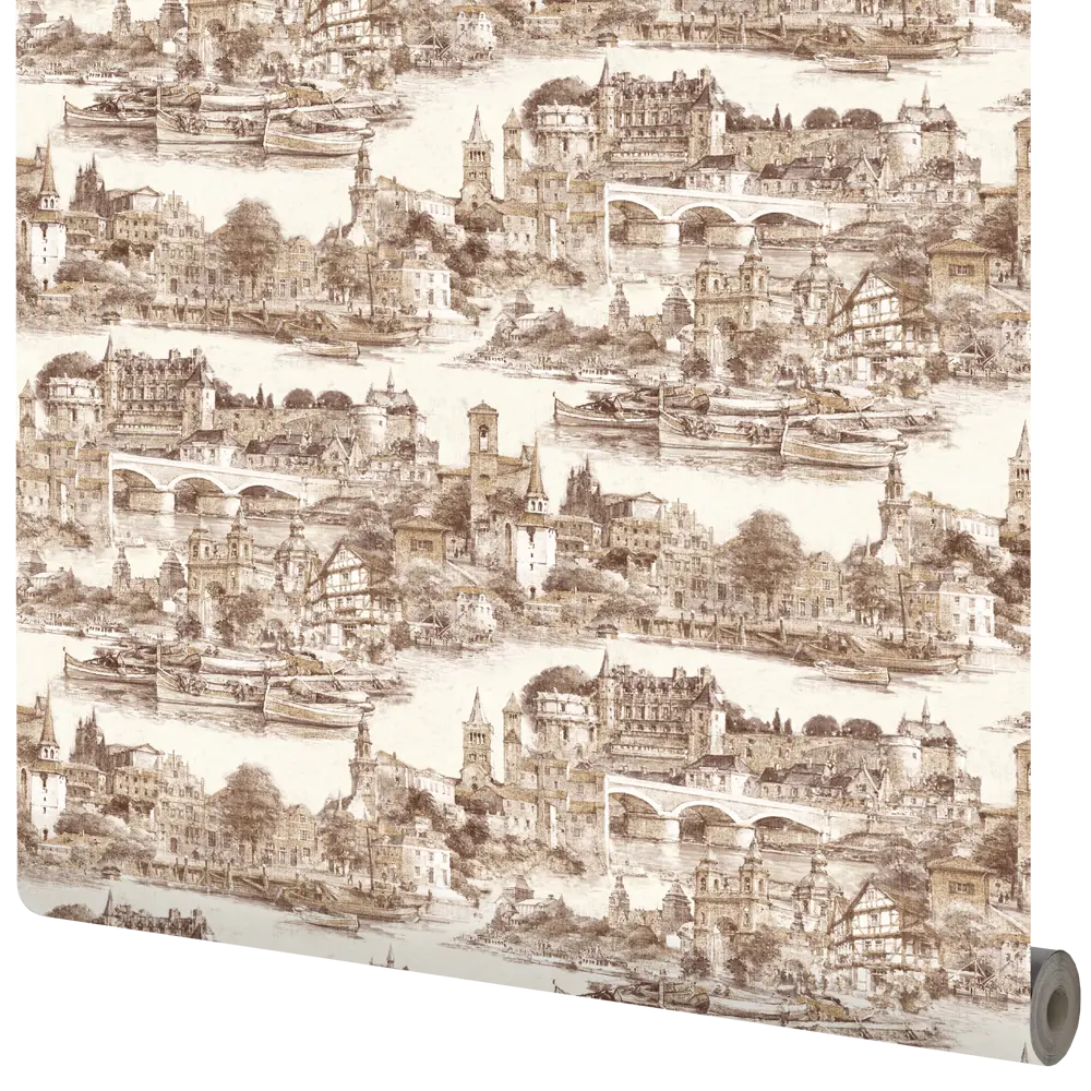 Обои флизелиновые Wall Decor бежевые 1.06 м 75071-28 85330668 STLM-2064786 Амстердам