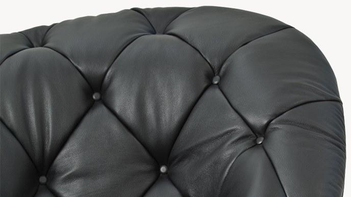 Moroso Стеганое вращающееся кожаное кресло Bohemian sun-id-1401726 - Вид №2