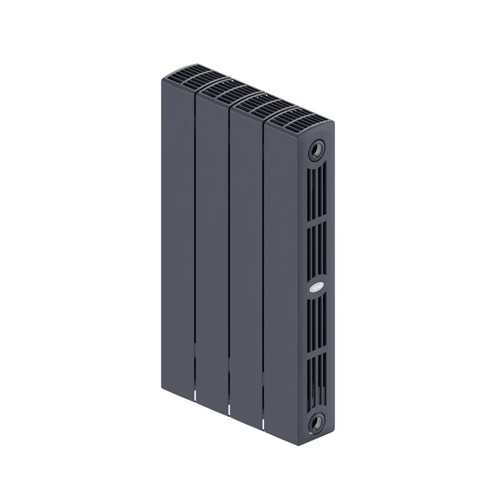 Радиатор секционный Rifar Supremo S50004RAL7012 500/90 4 секции боковое подключение биметалл серый STLM-2034328 - Вид №1