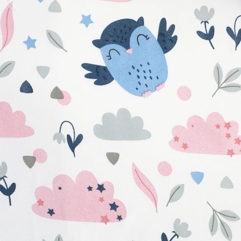 Штора на ленте Совы 160x260 см цвет синий GARDEN STLM-2104492 - Вид №2