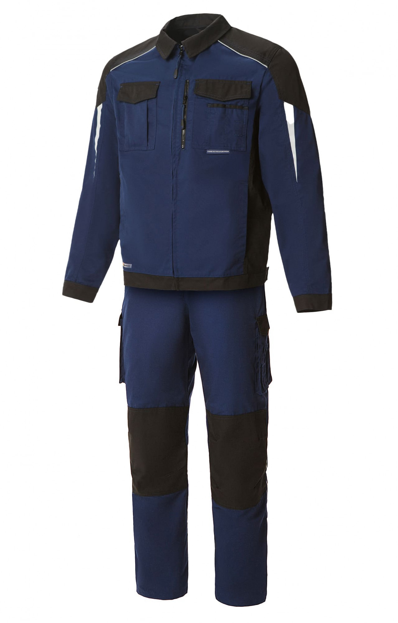 64618 Костюм  NEW 2 темно-синий с черным STATUS  Летняя спецодежда  размер 48-50/170-176 