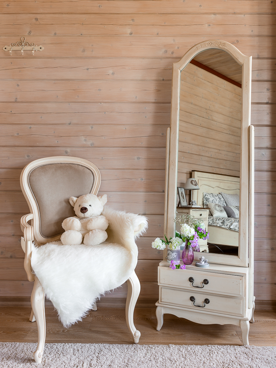 Зеркало напольное в полный рост с ящиками Mobilier de Maison ДОМАШНЯЯ ОБСТАНОВКА MOBILIER DE MAISON 017209 Белый Santreyd  - Вид №1