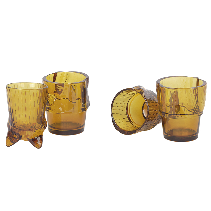 DYKITGLGI Набор из 4 стаканов kitty, имбирь Doiy  - Вид №3