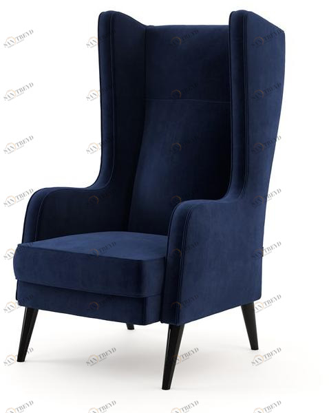 Domkapa Бархатное кресло с подлокотниками  Dkk25 