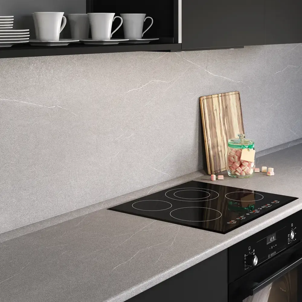 Столешница KONSENSA Гранит серый 60x240x2.5 см ДСП цвет серый 89452052 STLM-2149457 ДСП Постформинг - Вид №5