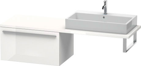 XL543408989 X-Large Шкафчик для консоли Фланелево-серый глянцевый лак Duravit - Вид №2