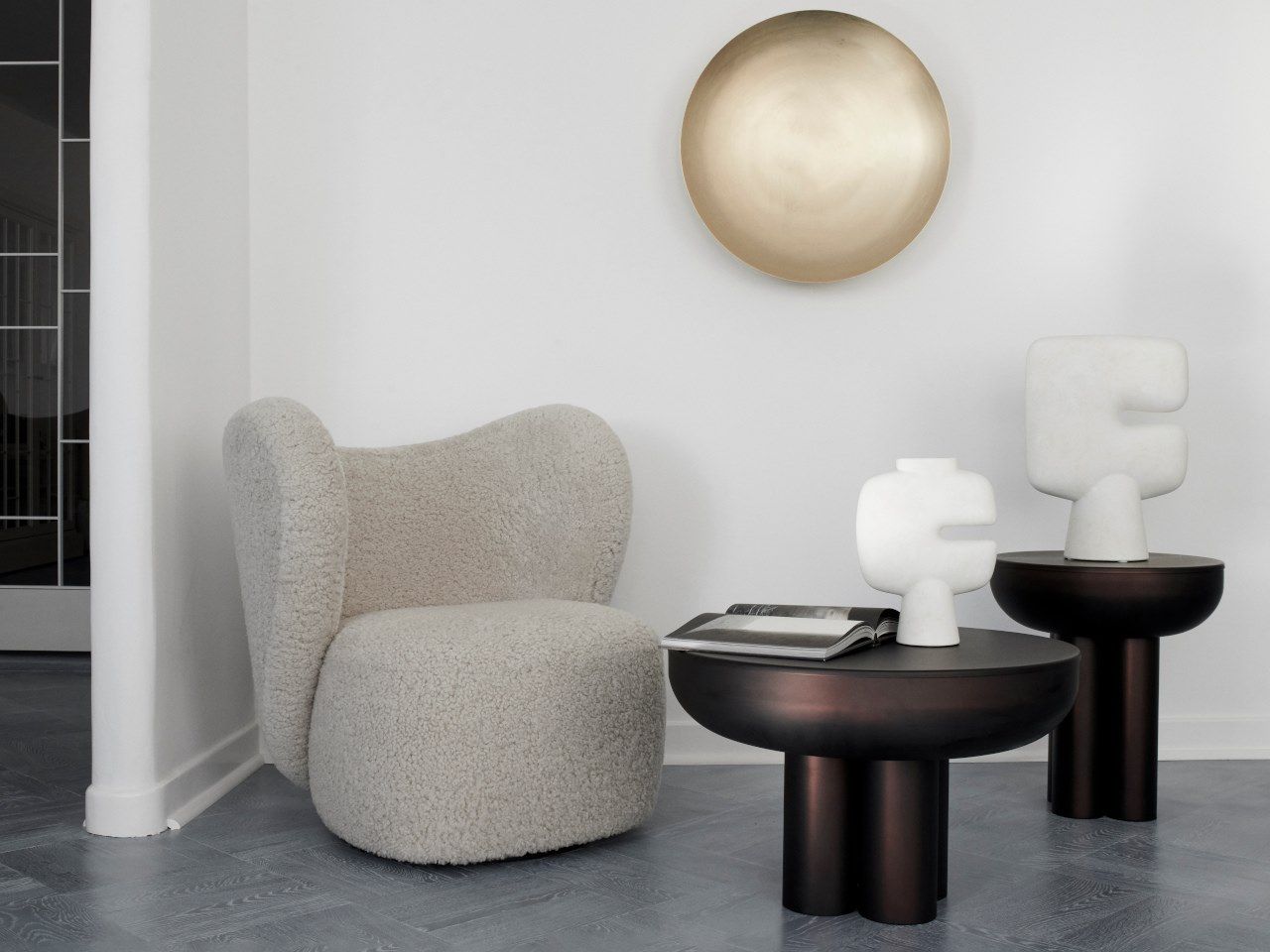 Низкий круглый журнальный столик из волокнистого цемента 101 Copenhagen Crown ARCH-00143243 - Вид №2