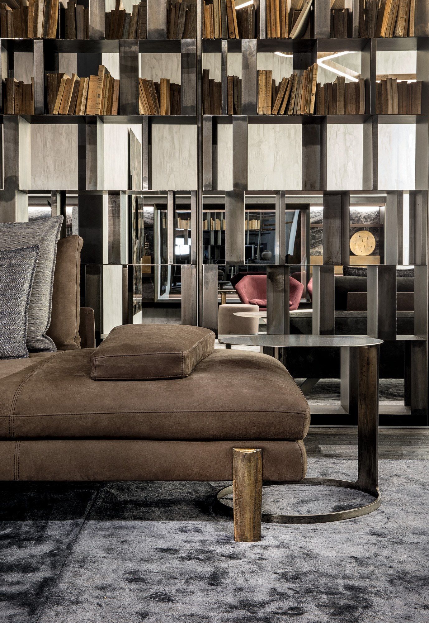 Металлический книжный шкаф с креплением пол-потолок Henge BISTROT ARCH-00079078 - Вид №3