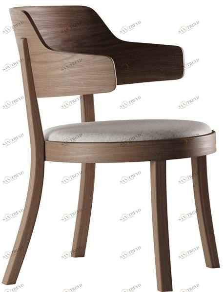 horgenglarus Стул из массива дерева со встроенной подушкой Seley sun-id-1399158