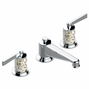 G2P-2151 НЕ РЕКОМЕНДУЕТСЯ ИСПОЛЬЗОВАТЬ смеситель на 3 отверстия с донным клапаном Thg-paris Froufrou с рукоятками Хром