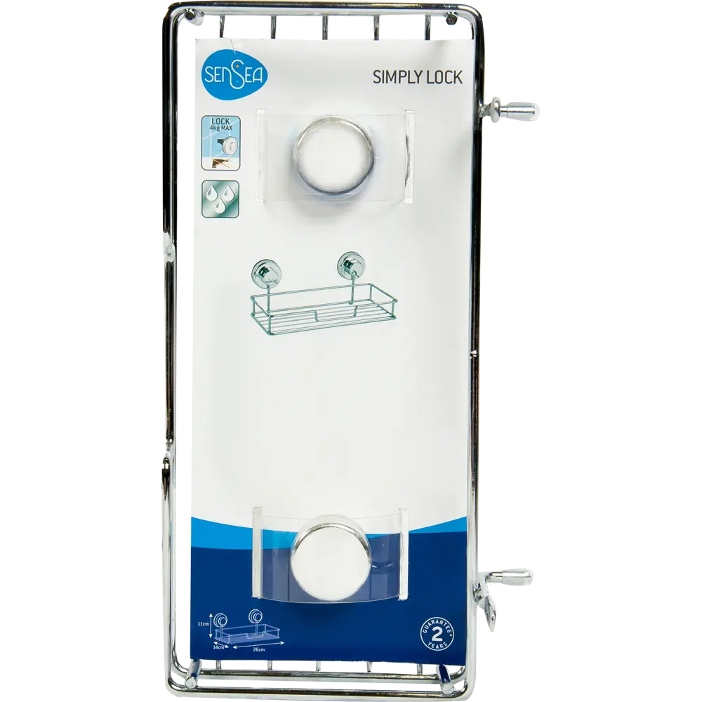 Полка для ванной комнаты Sensea Simply Lock на присосках металл 15308500 STLM-2036134 SIMPLY LOCK XP - Вид №3