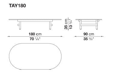 Овальный садовый стол из дерева и Змеиного камня B&B Italia Outdoor Ayana ARCH-00151299 - Вид №4