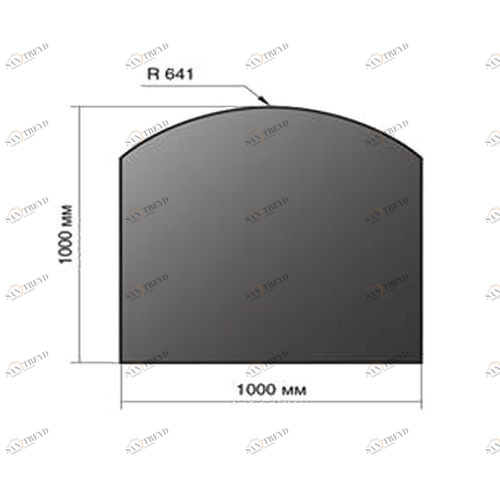 Везувий Лист напольный 1000*1000*2 R641 3025