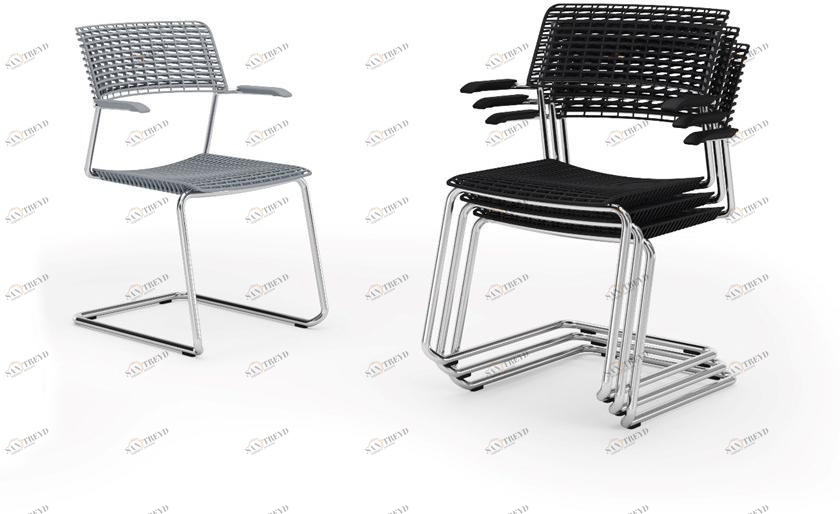 Diemmebi Консольный стул из переработанного полипропилена и металла Cala sun-id-1458172