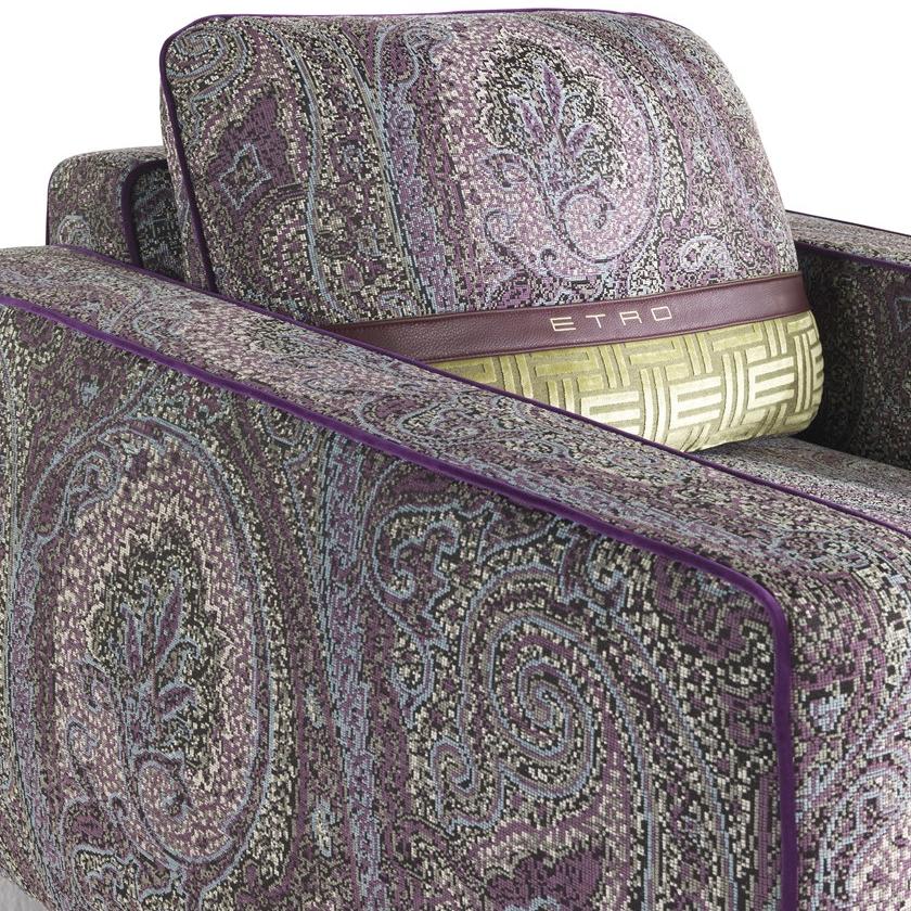 ETRO Home Interiors Кресло с обивкой из ткани с подлокотниками Klee E.kl2.221.a - Вид №2