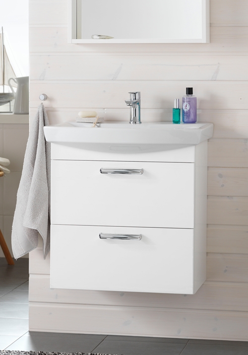 1751405 Life 600 M Шкаф И Коробка Умывальника Передняя Белая Ма ... Hafa  Белый  - Вид №1