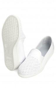 68172 Туфли мужские с закрытым задником белые  Сабо и сланцы размер 45