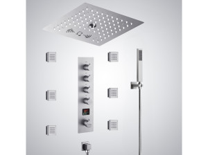 Светодиодный электронный термостатический набор для душа