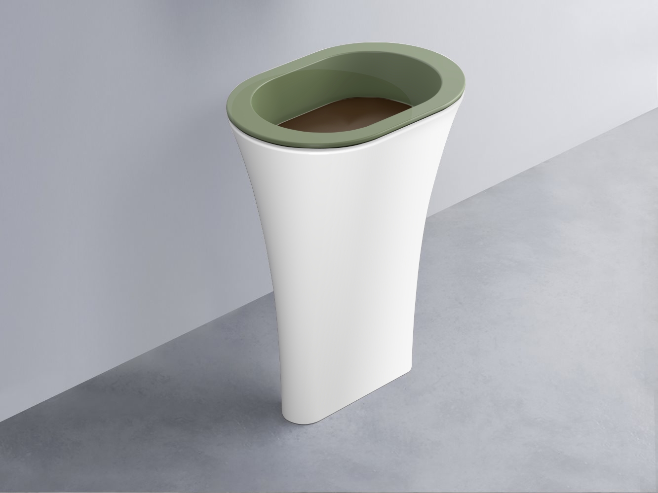 AMLA65-AG+AMPILO-CA+AMCOLO-BL Раковина Amedeo Ovale отдельностоящая cielo Enjoy + Amedeo Ceramica Cielo