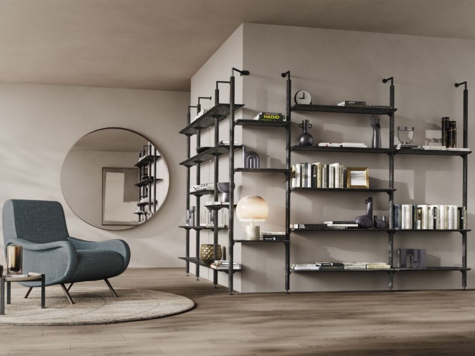 Книжный шкаф из массива дерева Pacini & Cappellini Octagon ARCH-00046742 - Вид №3