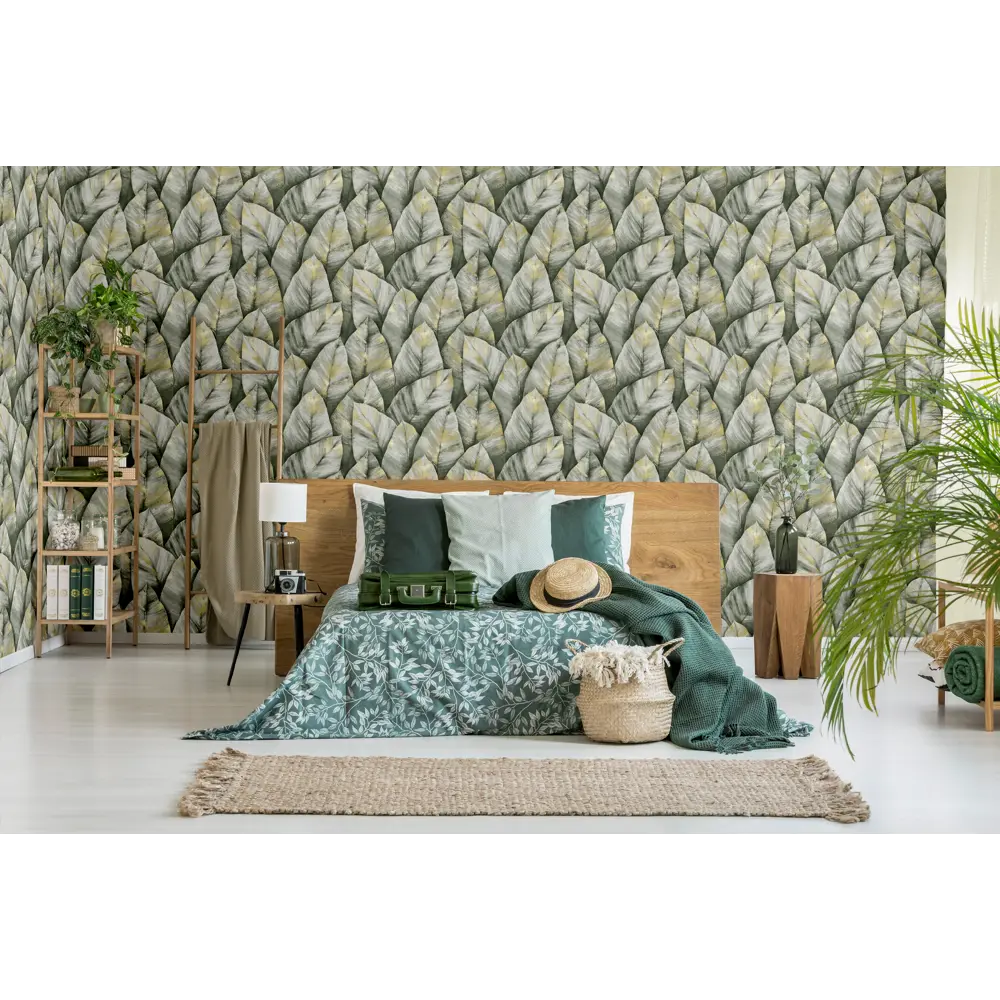 Флизелиновые обои ATELIERO Lagun с растительным орнаментом в скандинавском стиле 89395974 STLM-1565542 - Вид №4