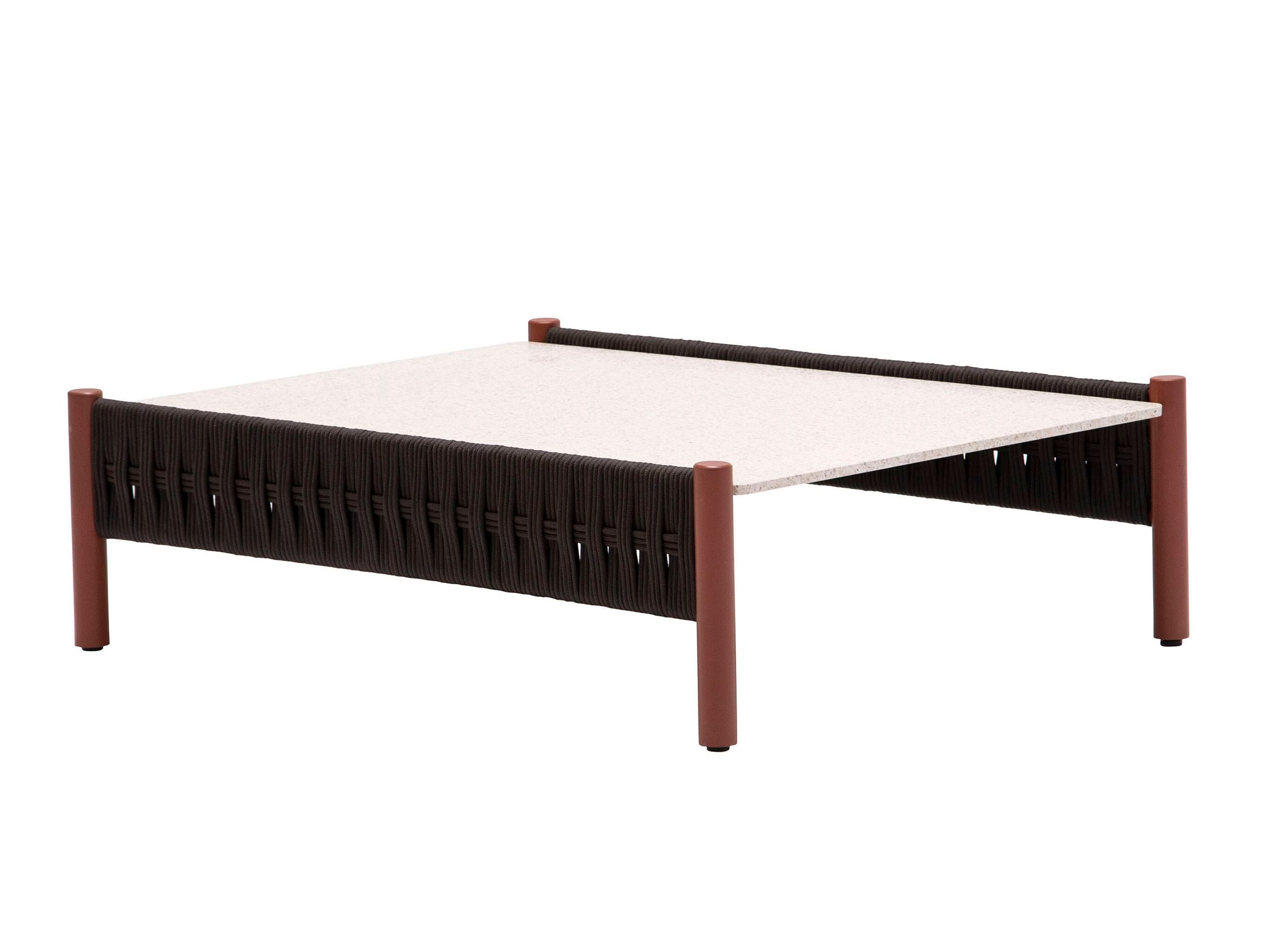 Полипропиленовая веревка сад низкий прямоугольный журнальный столик Andreu World Brezal ARCH-00009550