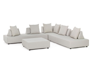 Угловой садовый диван из ткани