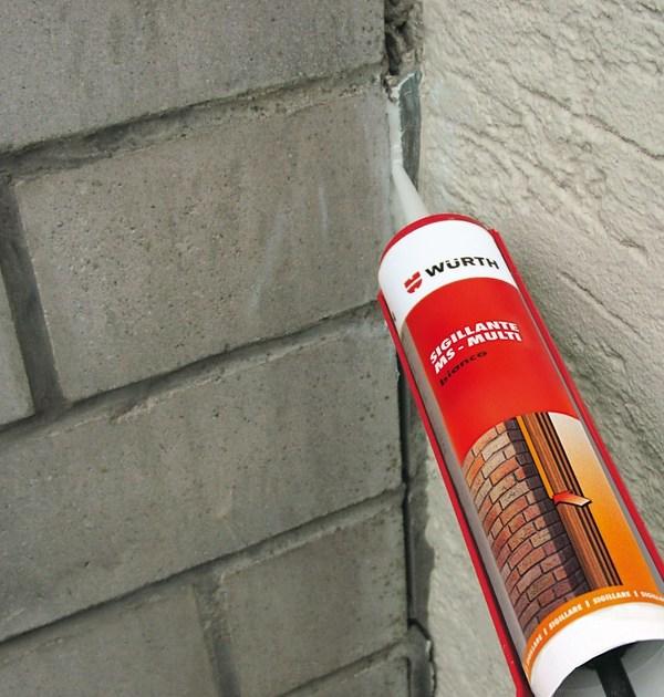 Würth Однокомпонентный низкомодульный герметик на основе мс-полимера. Posa del serramento sun-id-1475198 - Вид №4