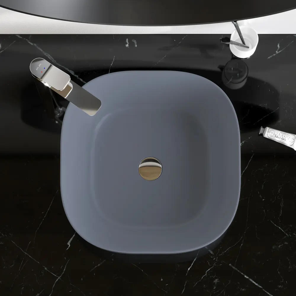 AM.PM Struktura — накладная раковина серого цвета 43 см 89005245 STLM-0969490 - Вид №5