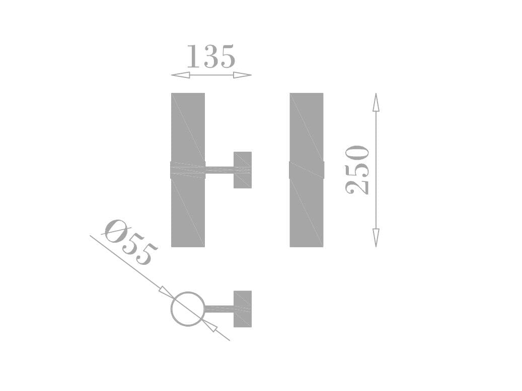 Латунный светодиодный настенный светильник 247LAB RB ARCH-00142389 - Вид №7