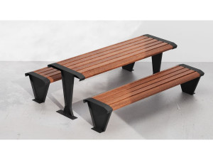 Стол для пикника из стали и дерева