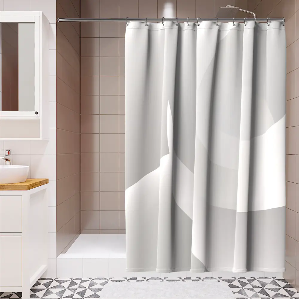 Lemer Mino: Серая непромокаемая штора для душа 180x200 см 89384986 STLM-1570434