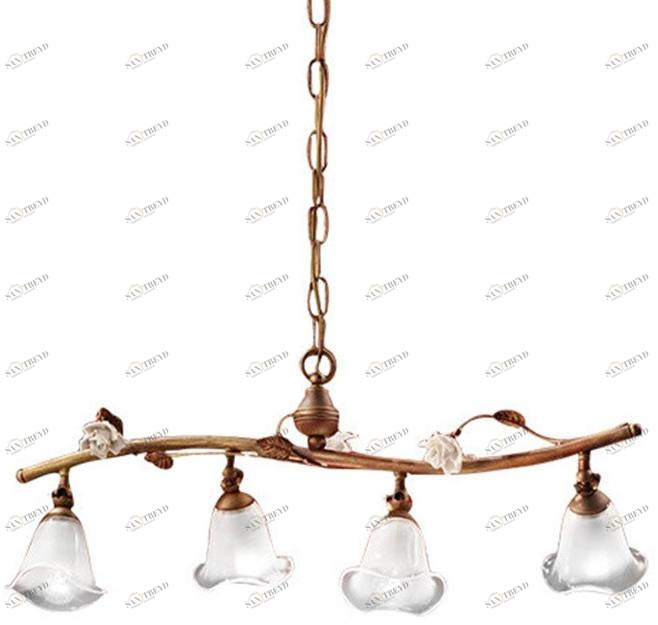 FERROLUCE Регулируемая керамическая подвесная лампа Siena C1187-4