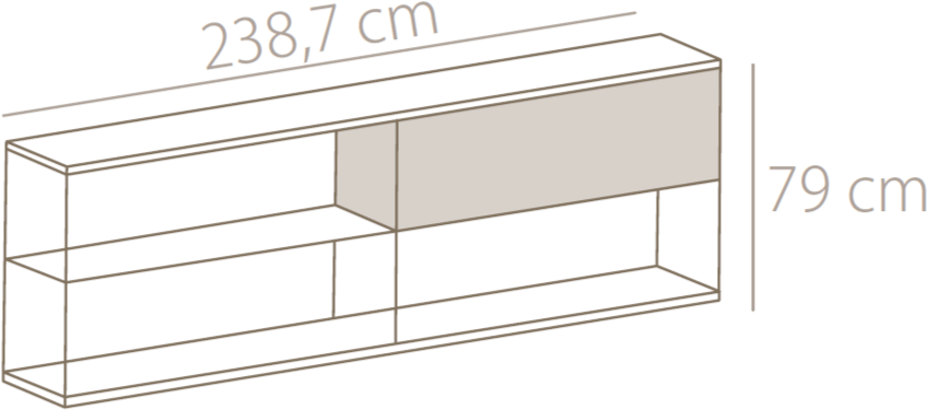 Punt Деревянный буфет в современном стиле с откидными дверцами Literatura open sun-id-1357601 - Вид №1