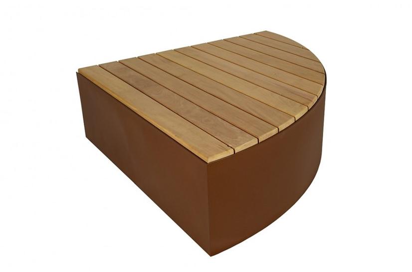 Euroform W Изогнутая деревянная скамья  1750  - Вид №1