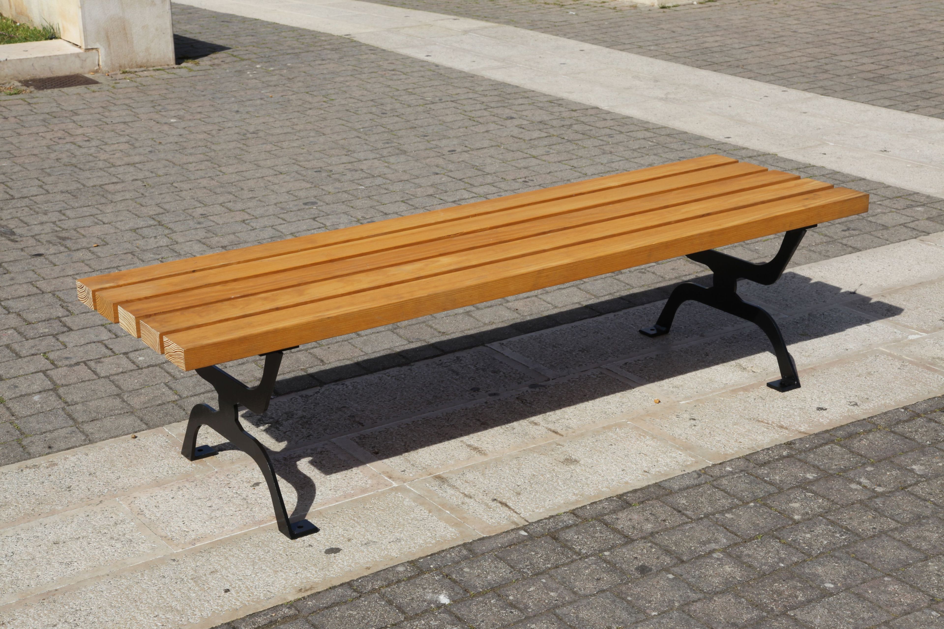 Деревянная скамья без спинки CITYSì RETRÒ ARCH-00114247 - Вид №2