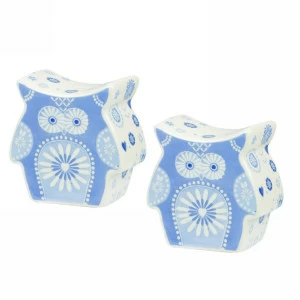 Солонка и перечница керамические голубые "Пензанс" от The Caravan Trail CHURCHILL ДИЗАЙНЕРСКИЕ 00-3951989 Белый;голубой