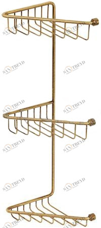 Полка-решетка тройная MIGLIORE Complementi ML.COM.BR-50.113.BR, бронза ML.COM-50.113.BR_vstv