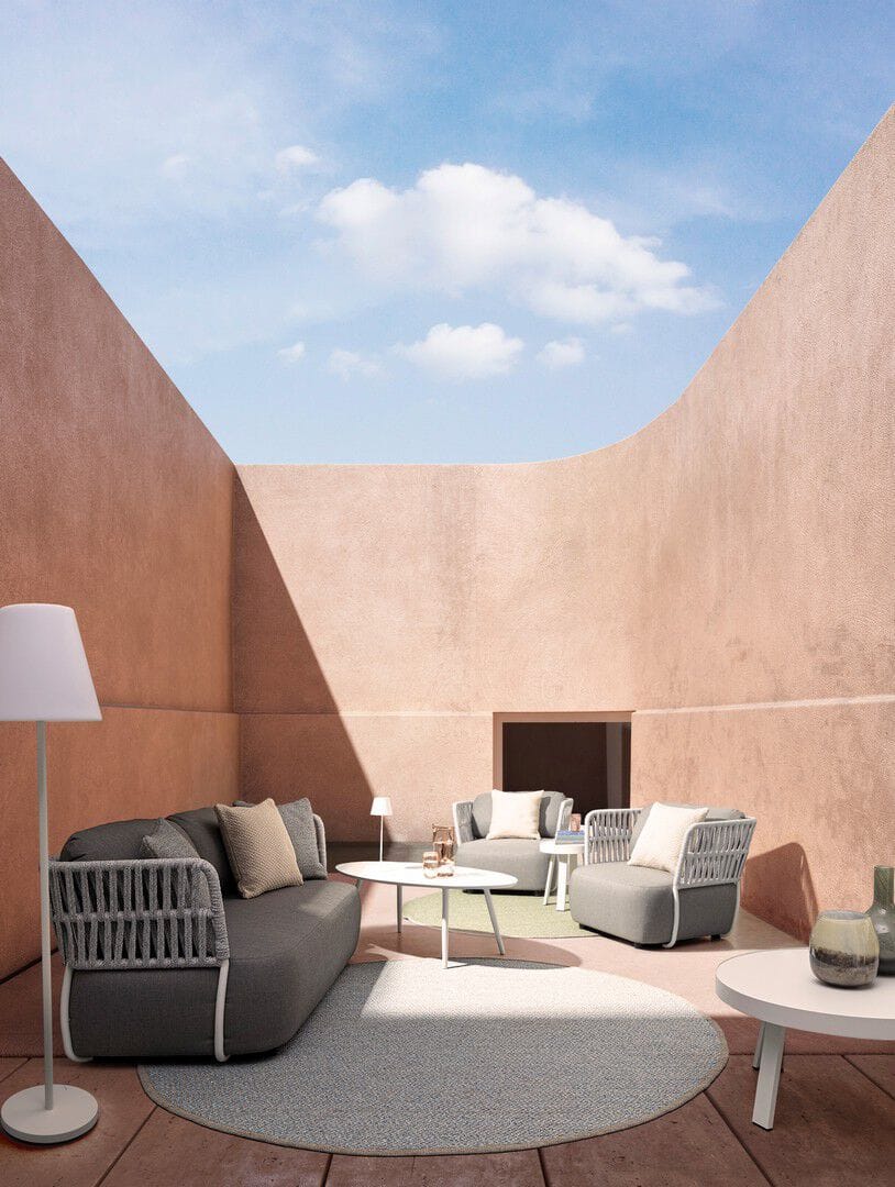 Круглый алюминиевый журнальный столик с порошковым покрытием BIZZOTTO SPYRO ARCH-00135730 - Вид №7