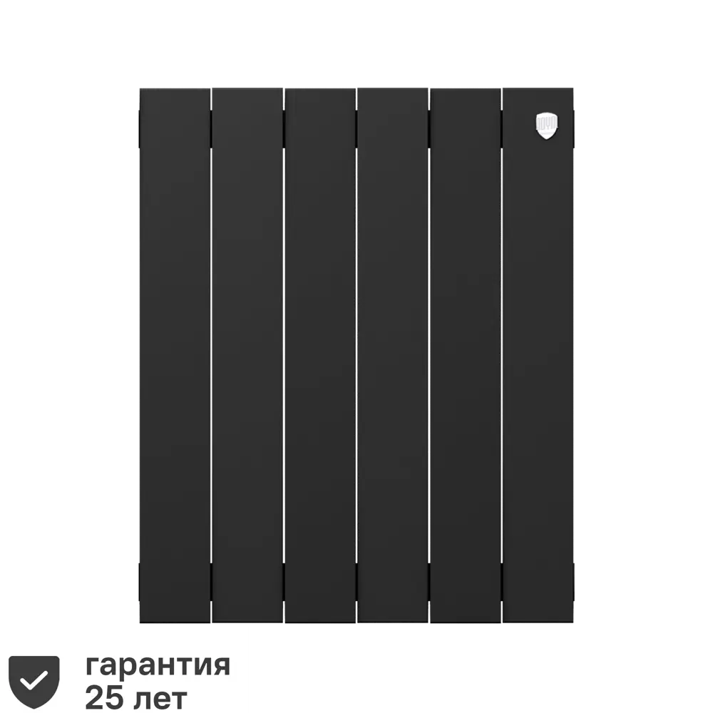 Радиатор секционный Royal Thermo Pianoforte 500/100 6 секций боковое подключение биметалл черный 81979202 STLM-2001575  - Вид №1