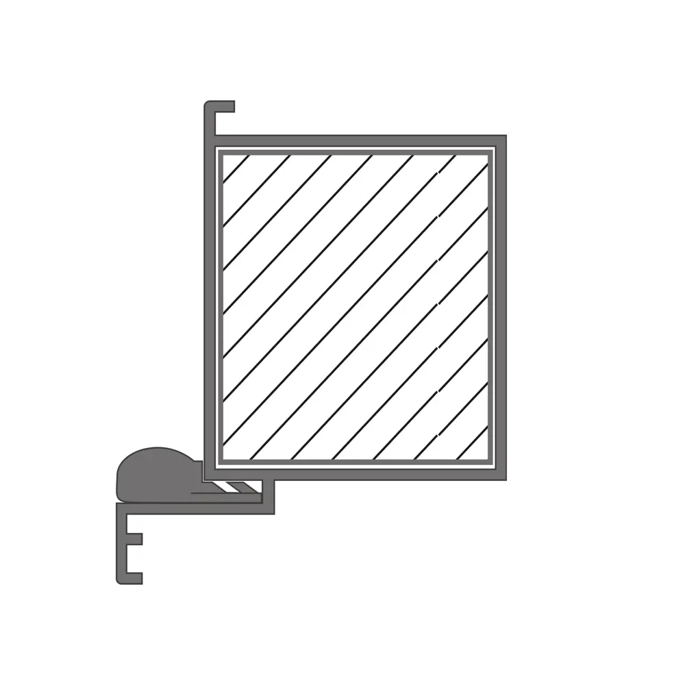Дверная коробка с петлями в комплекте Invisible Opt 2100x59x45 мм цвет серый 89439073 STLM-2187844 Santreyd  - Вид №2